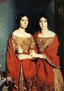 Theodore Chasseriau The Two Sisters oil on canvas